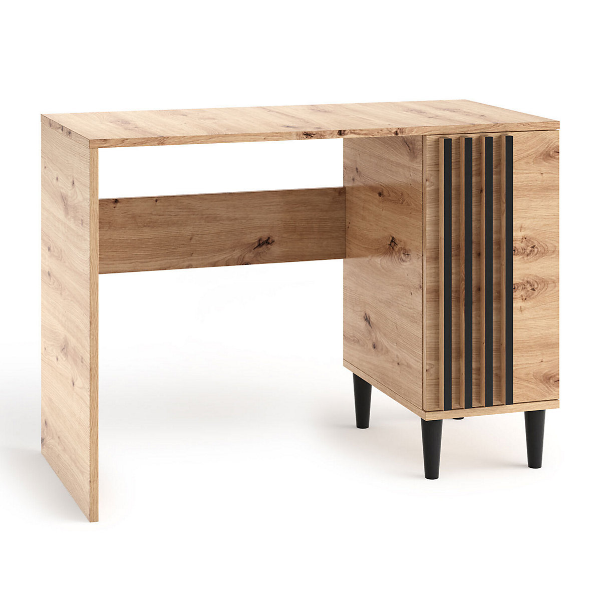 Schreibtisch Bürotisch Livia 100x50x74,5cm Artisan Eiche schwarz