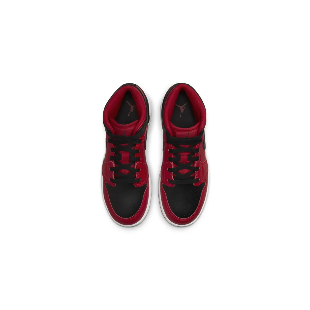 NIKE JORDAN 1 Mid GS 554725-660 / rot
