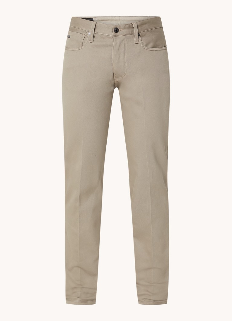 Calça chino Emporio Armani Slim fit com bolsos laterais