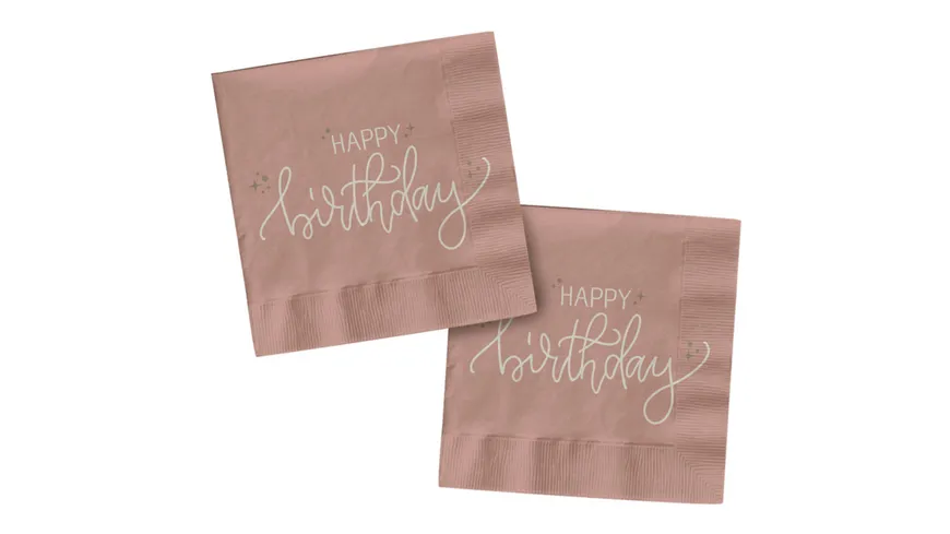 Folat - Servietten - Crème Rose - 33 x 33 cm - 20 Stück