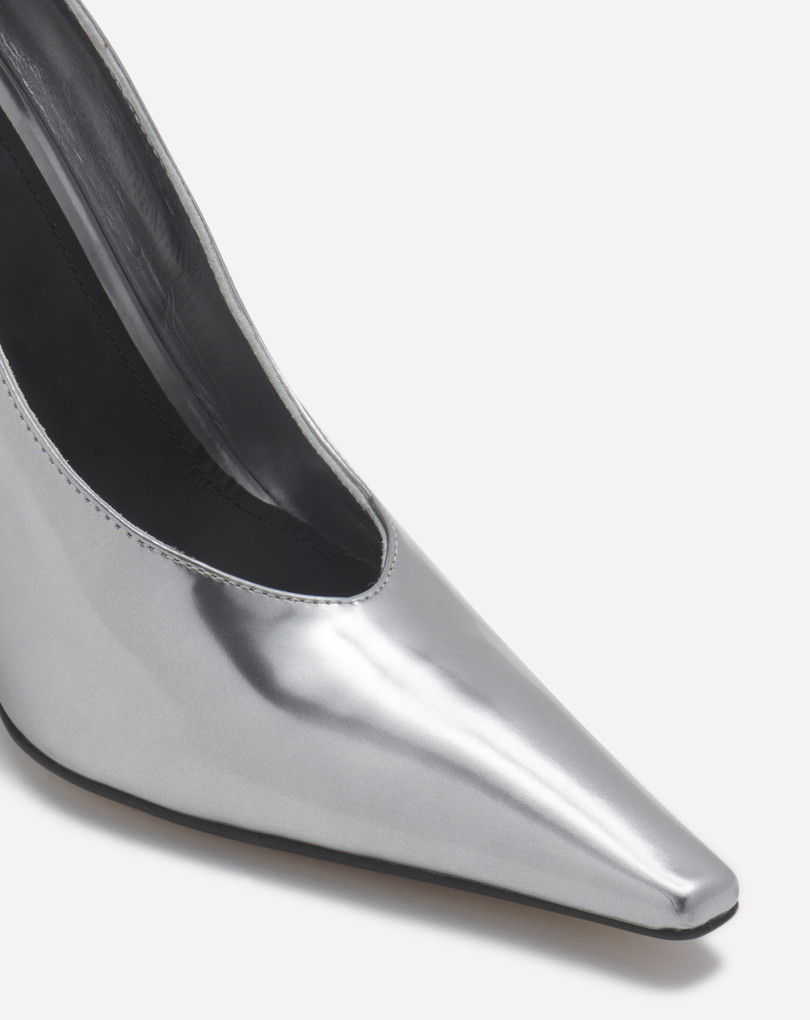 ESCARPINS SWING EN CUIR MÉTALLISÉ