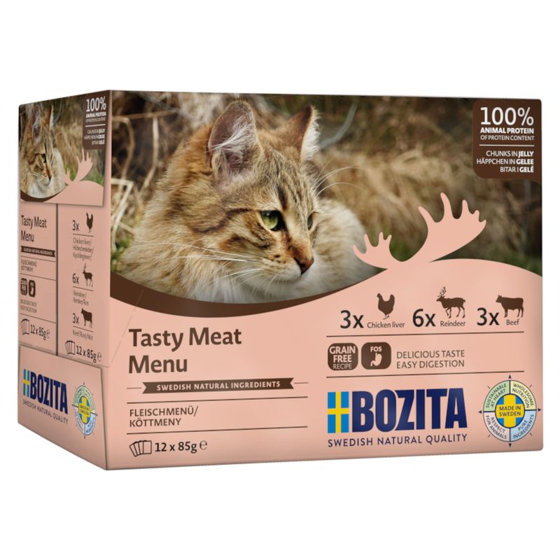 Probierpaket Bozita Häppchen in Gelee 12 x 85 g