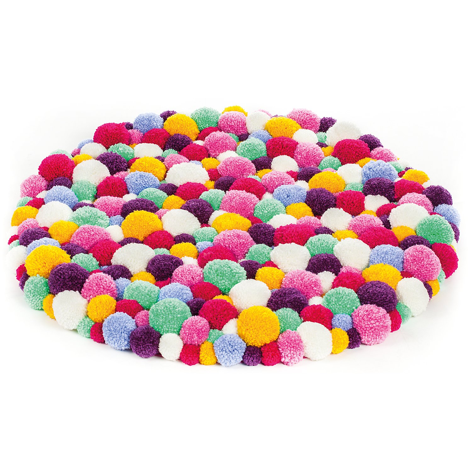 buttinette Pompon-Set, mit Schablonen in 6 Größen von 2,5–9 cm Ø