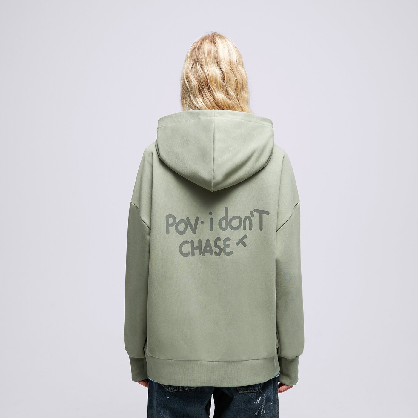 S.NOW JOB SIZEER HOODIE “POV” OLIVE Grün