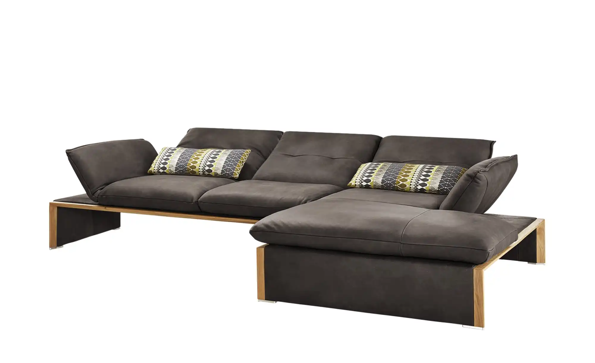 KOINOR Leder-Ecksofa mit Massivholzrahmen aus Wildeiche Humfrey