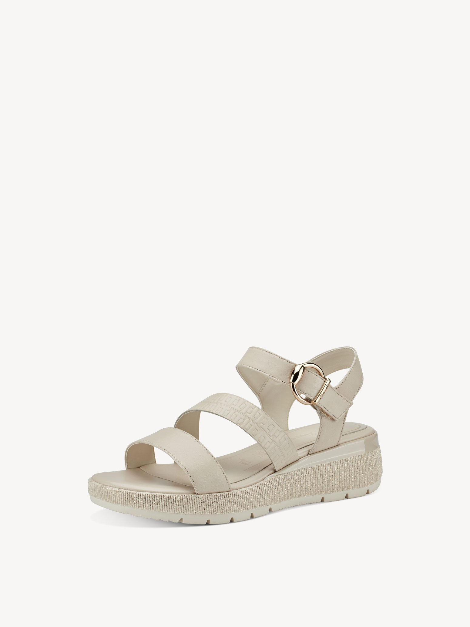 Sandale à talon - beige