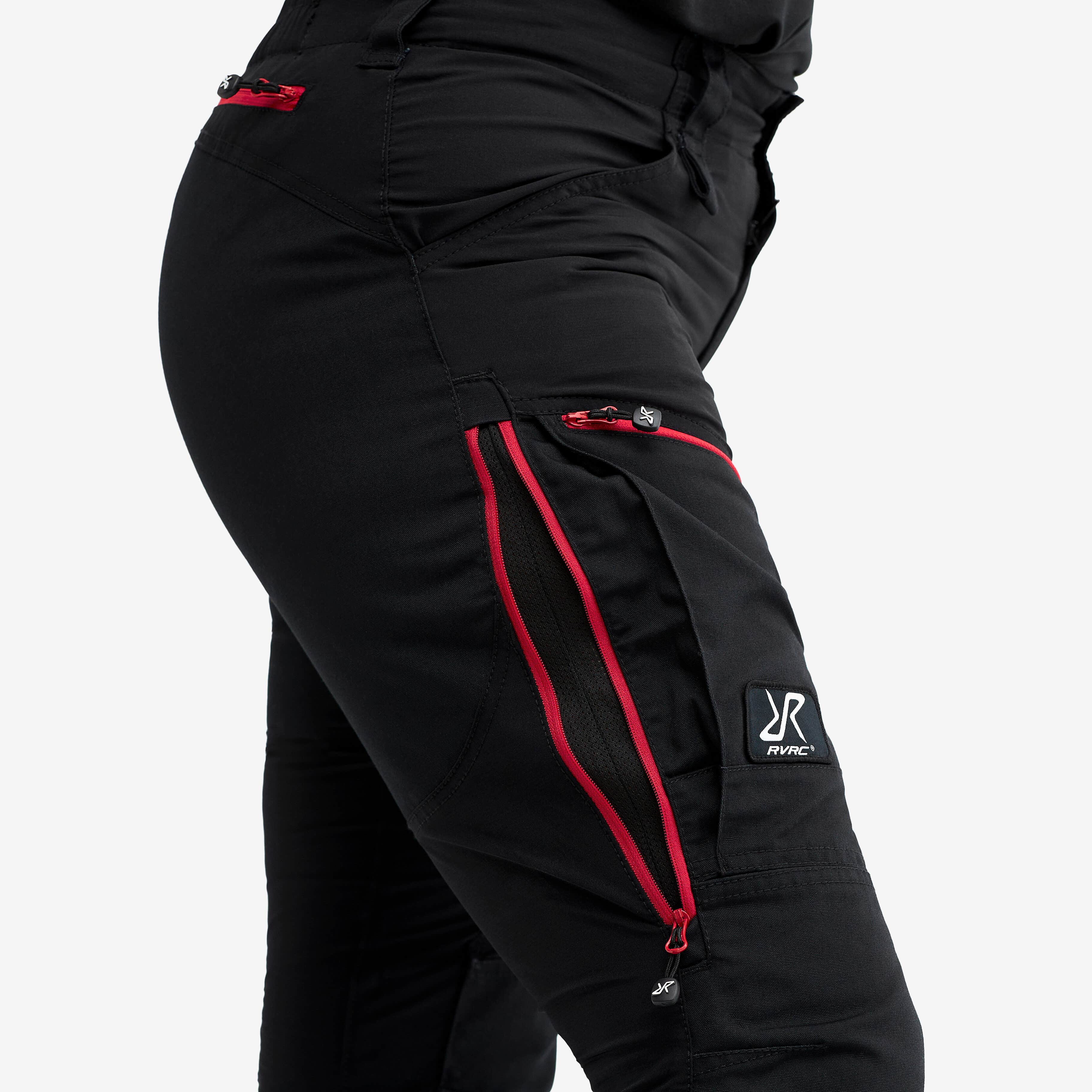 RVRC GP Pro Pants Femme Black/Red