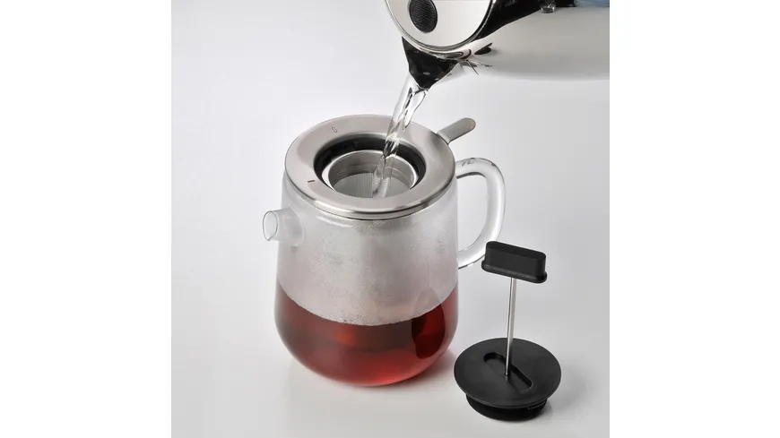 WMF Teekanne 1,3l mit Teesieb und Stövchen Sensi Tea