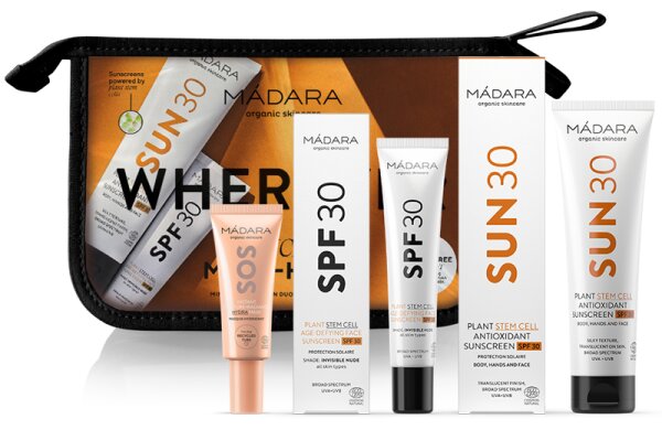 MÁDARA Sonnenpflege WHEREVER Suncare Must-Haves Set Sonnenpflegeset