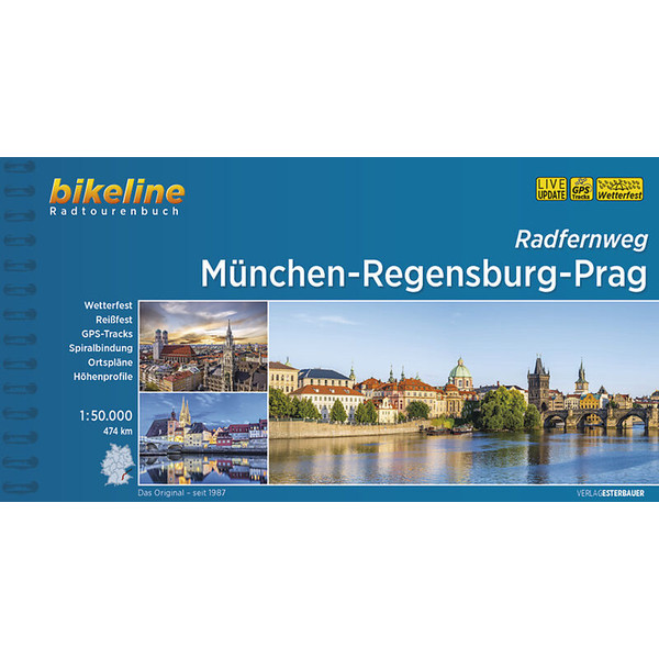 MÜNCHEN-REGENSBURG-PRAG - Radwanderführer