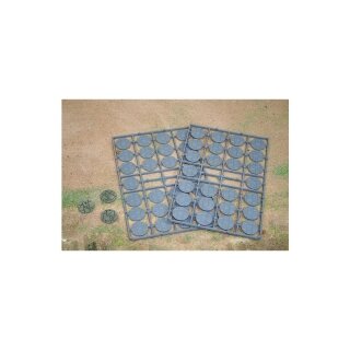 25 mm rund Kopfsteinpflaster Bases (52)