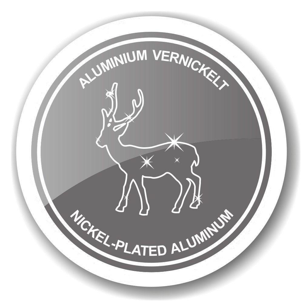 EDZARD Kerzenleuchter Richard, Kerzenständer mit Gold-Optik im Hirsch-Design, Kerzenhalter 4-Flammig für Stabkerzen, Höhe 43 cm