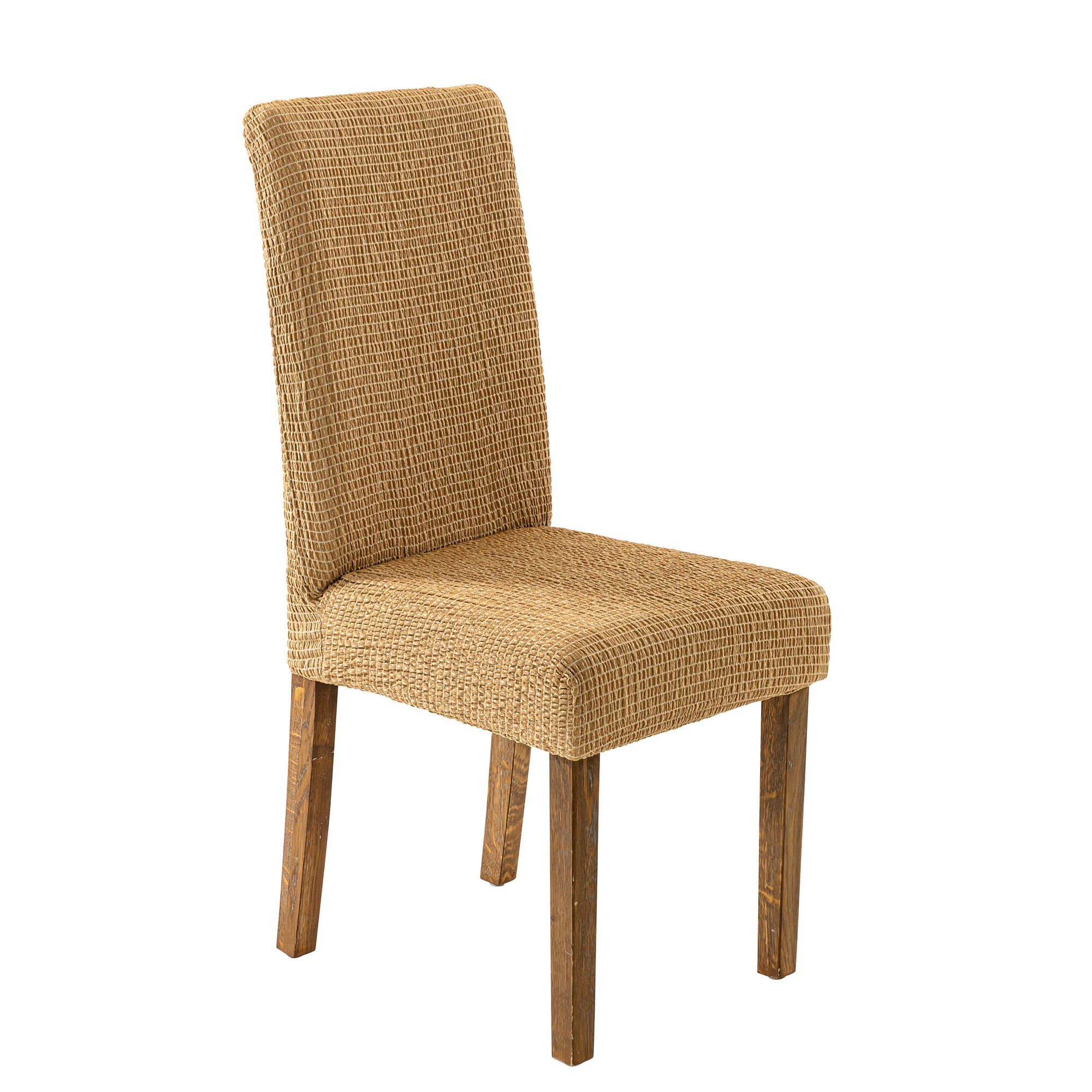 Housse extensible jacquard gaufré pour chaise