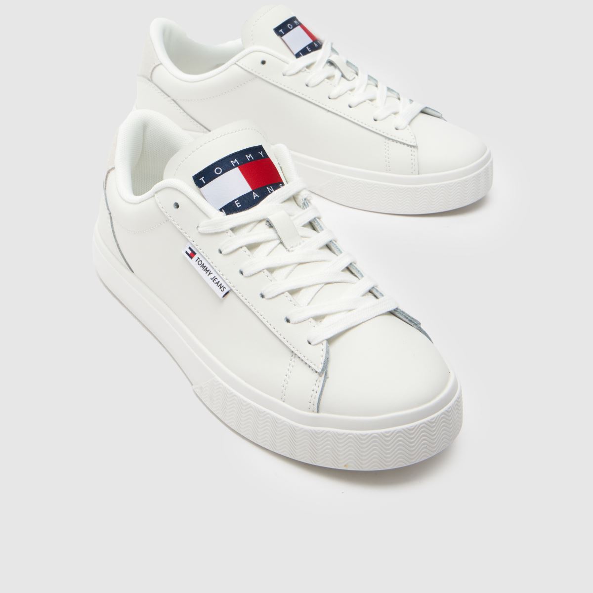 Tommy Jeans logós sportcipő fehér színben