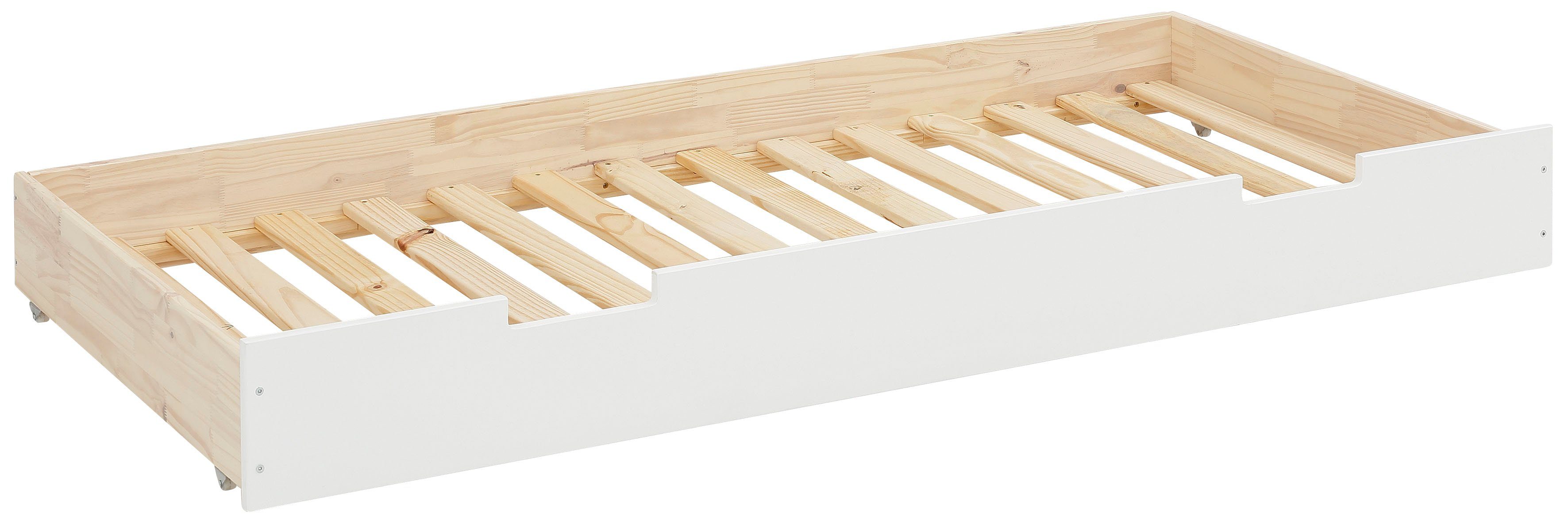 Lüttenhütt Bettschubkasten Janne, Kiefernholz und MDF, Schlafgelegenheit, Liegefläche 90x190 cm