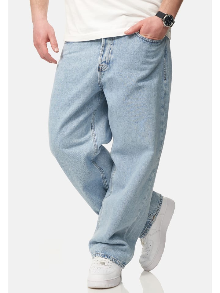 Jack & Jones Jeans Loose Fit - JJIALEX JJARIS in Light Blue Denim günstig kaufen