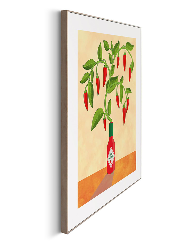 Orangewallz Gerahmter Kunstdruck 