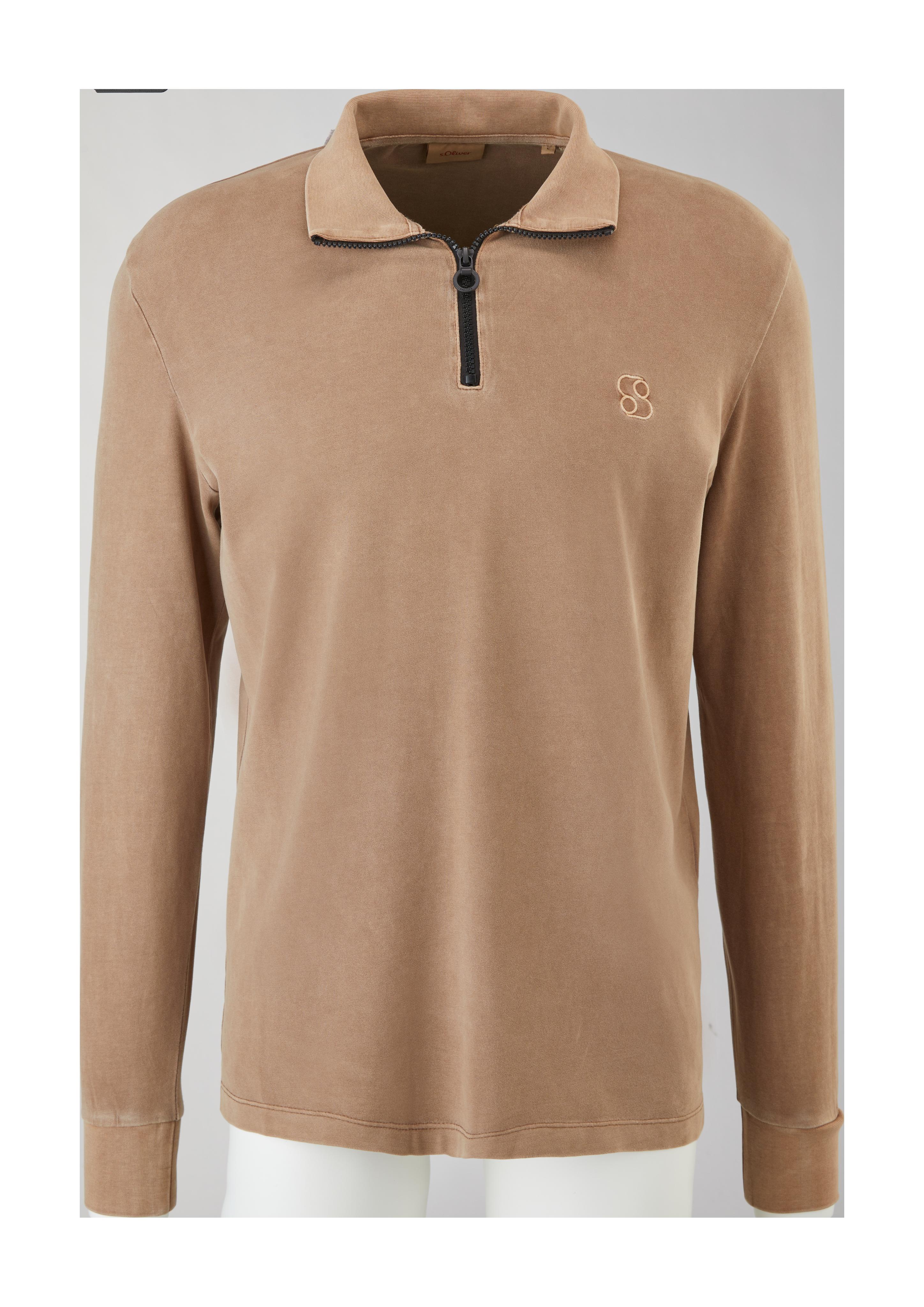 Shirt mit Troyer-Kragen  2119211-8592