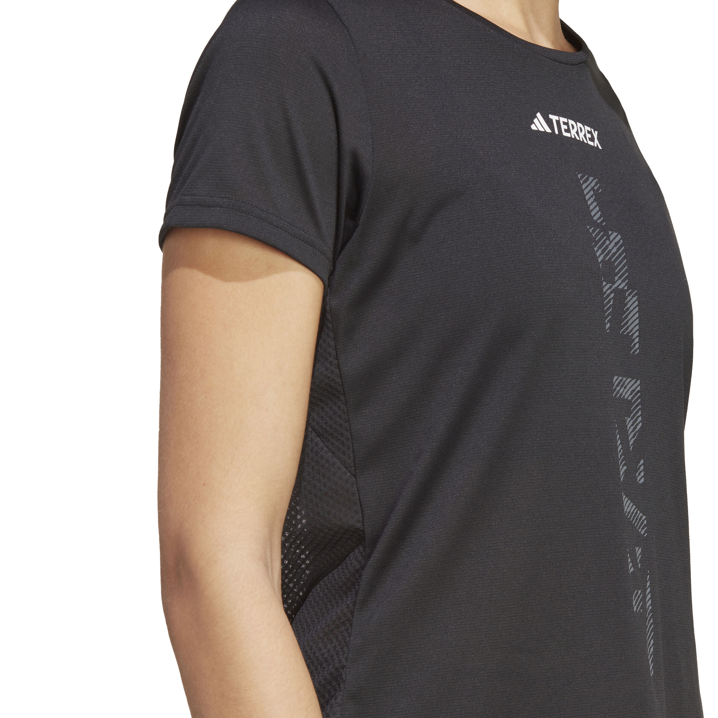 Terrex AGR Laufshirt Damen - Schwarz