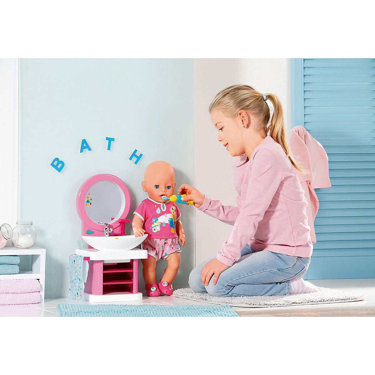 BABY born® Bad Zahnpflege-Set mit Waschtisch