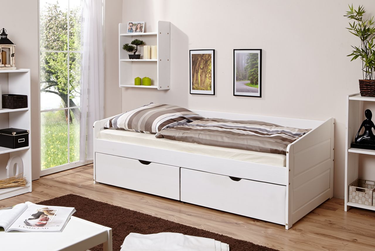 Ticaa Sofabett Micki Var 4 - mit 2er Schubkästen -