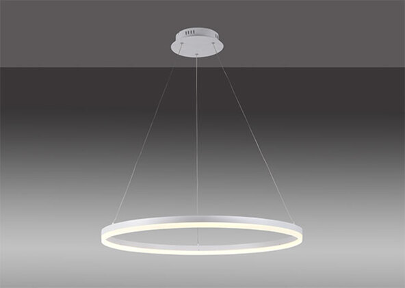 LED-Pendelleuchte Titus, Ø 80 cm, weiß