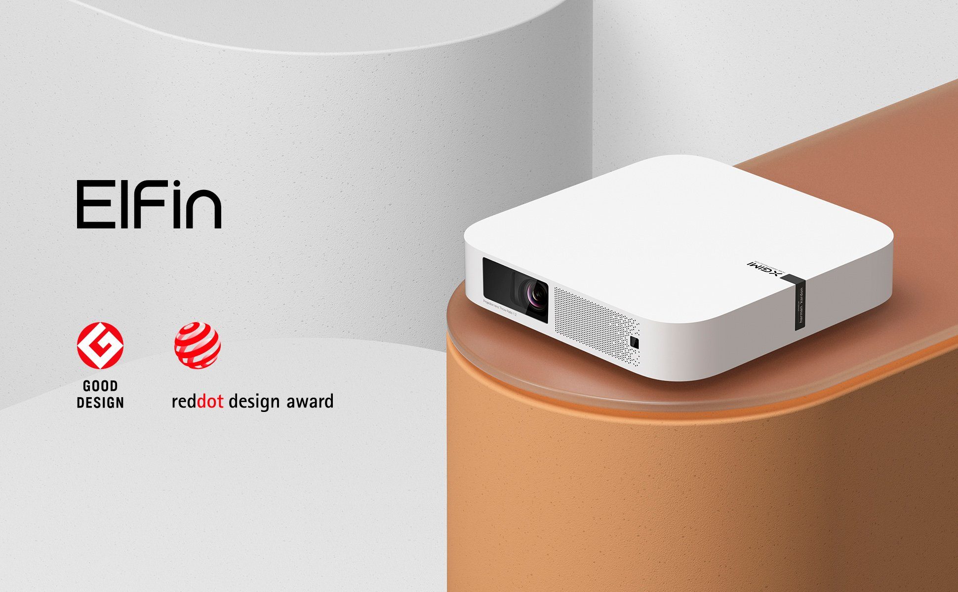 XGIMI Elfin Beamer (800 lm, 1920 x 1080 px, Smart Beamer, FullHD, 800 ANSI-Lumen, auto. Keystone)