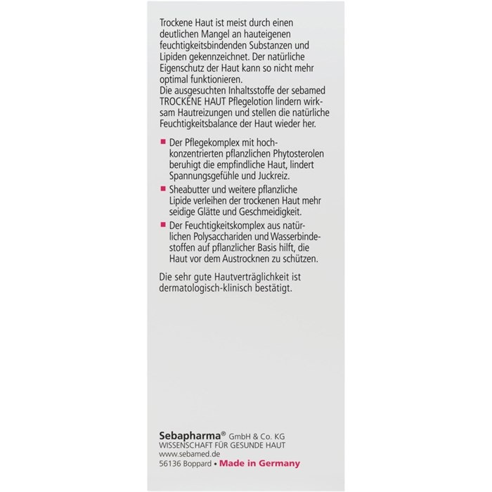 Trockene Haut Pflegelotion