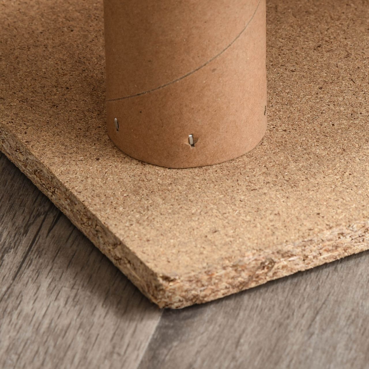 PawHut Haustiertreppe 4-stufige Hunderampe mit abnehmbarer Bezug Katzentreppe Hundetreppe Tiertreppe Spanplatte Plüsch Grau 60 x 35 x 44 cm