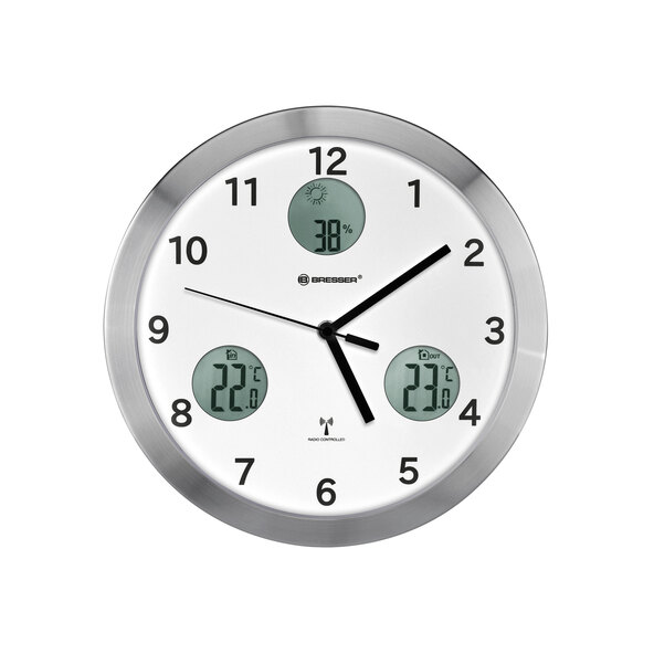 Funk-Wanduhr MyTime io, weiß