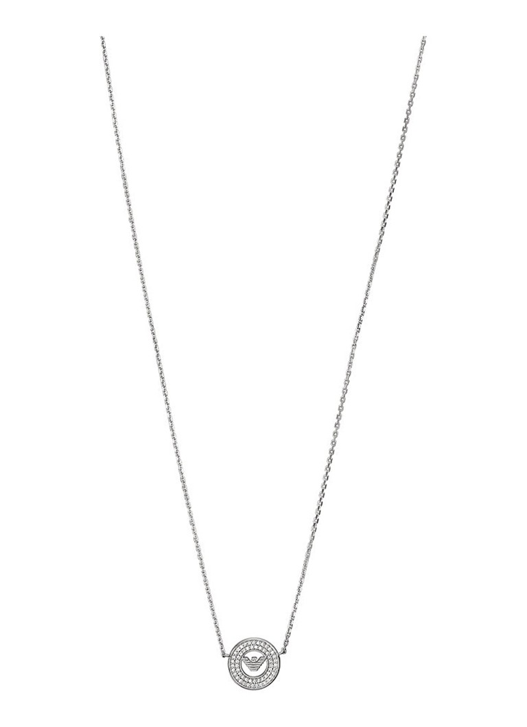 Emporio Armani Sterling silver necklace with cubic zirconia EG3585040