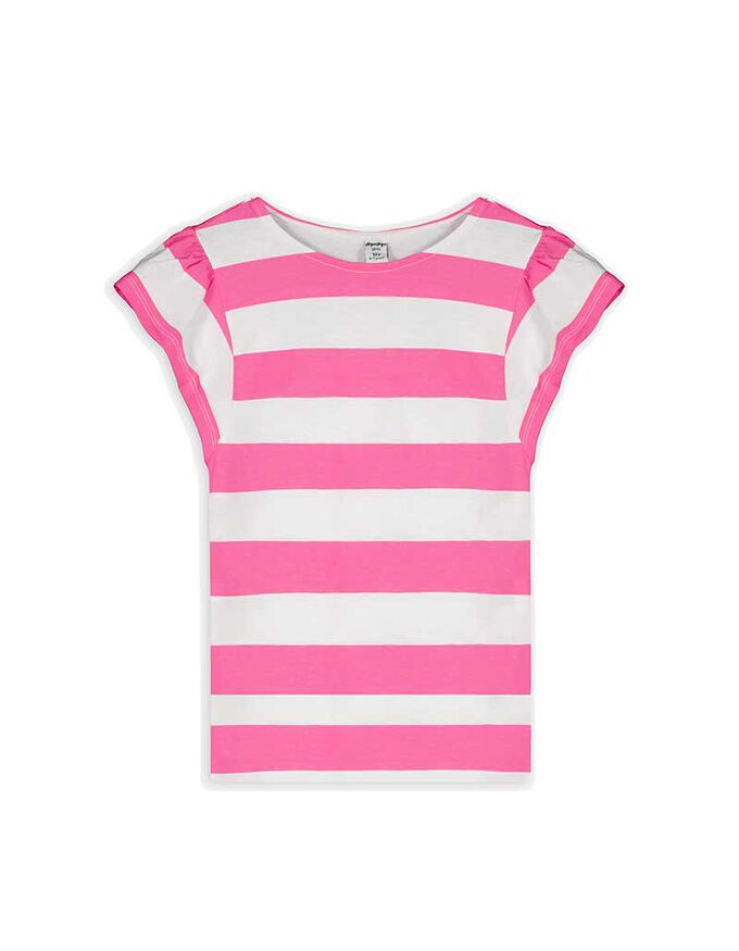 T-Shirt - Ärmel mit Volants