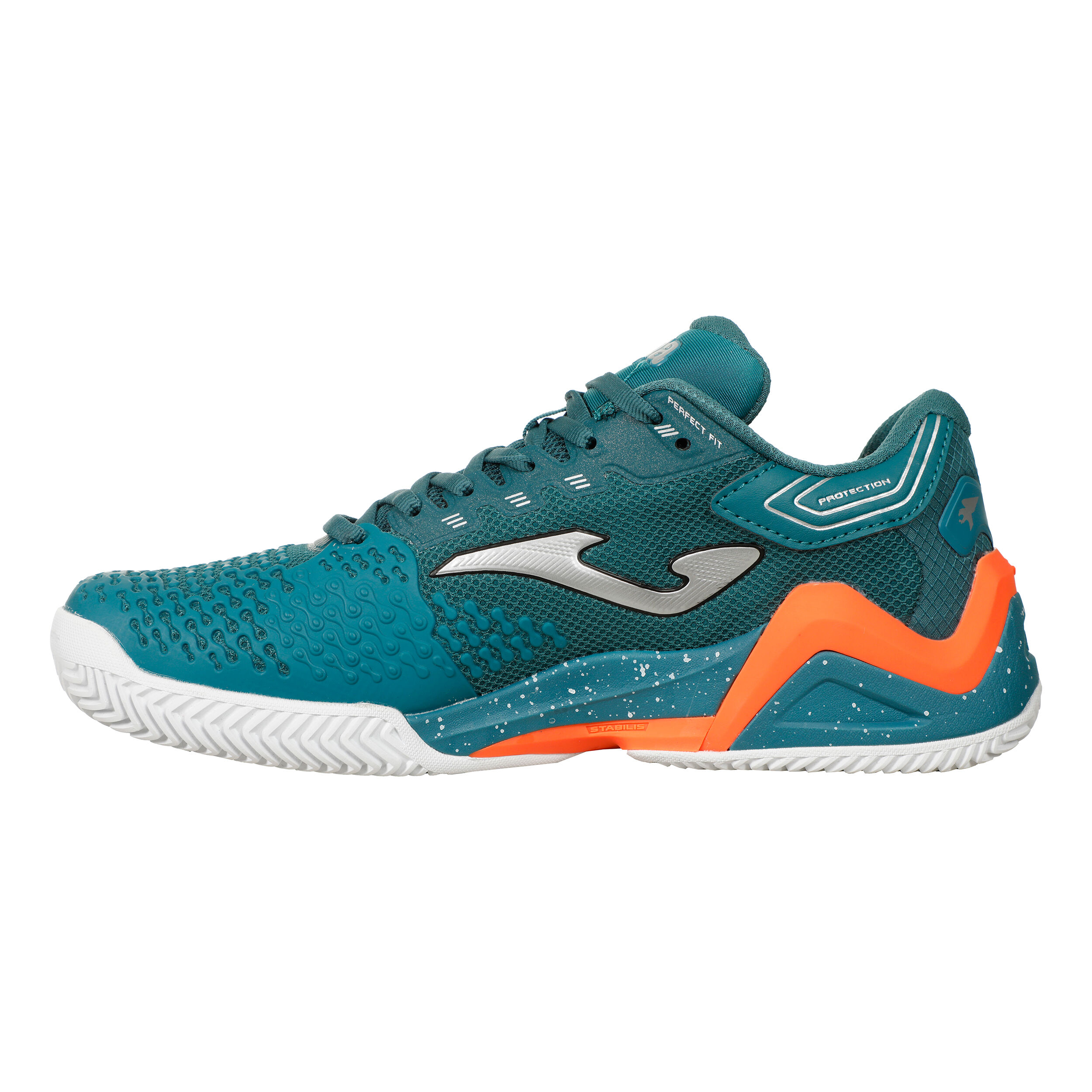 T. Ace Padelschuh Herren - Petrol, Orange