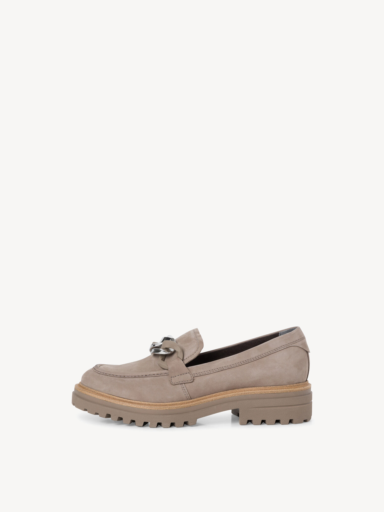 Slipper en cuir - beige