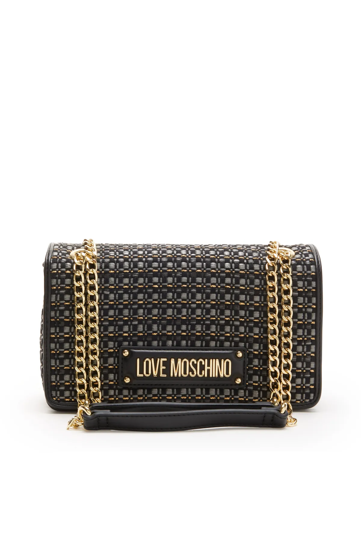 1'ASLAN  Love Moschino Damen Schultertasche Schwarz Jc4242pp0ikc100a