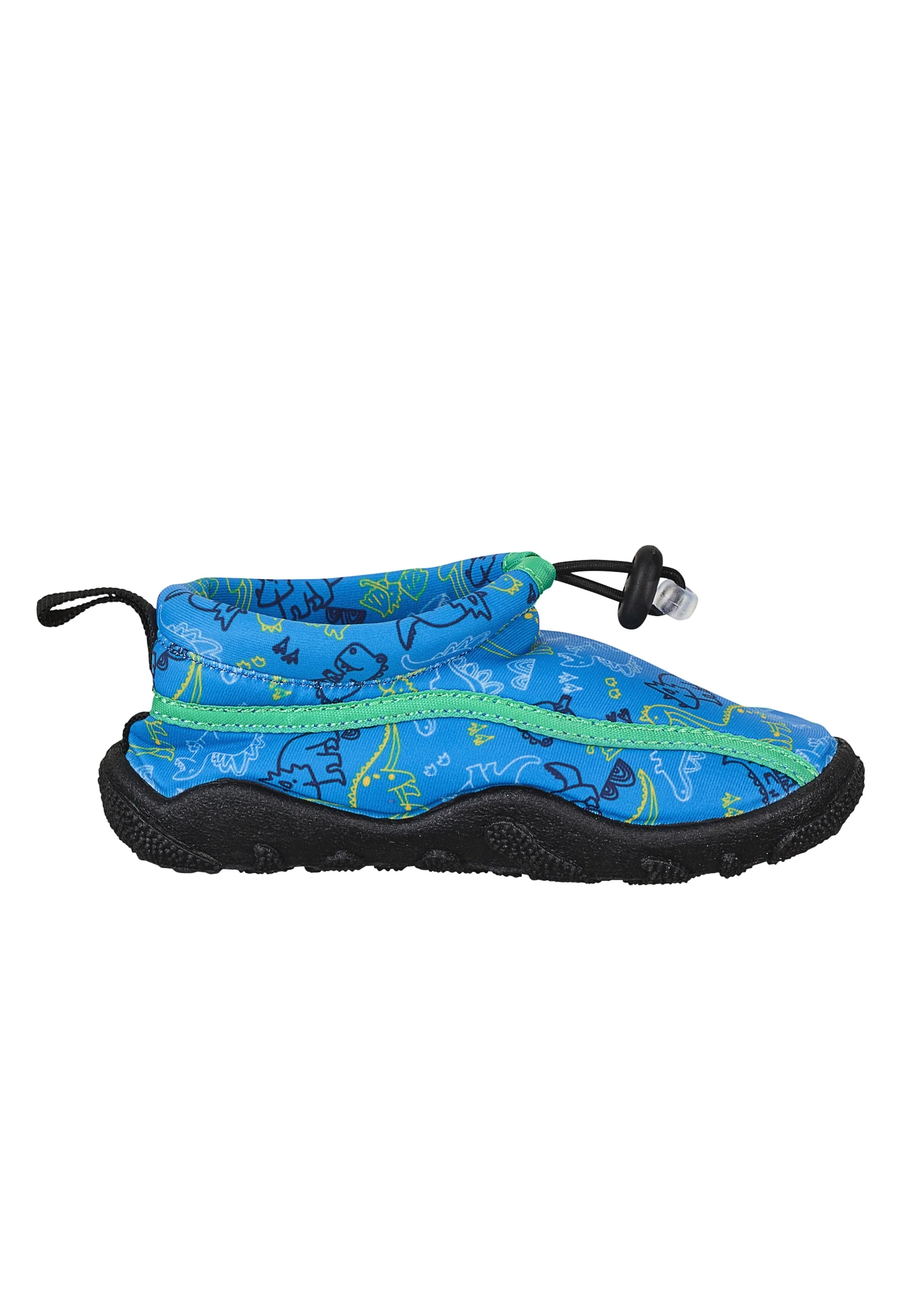 Aqua-Schuh Kinder in Blau mit Dino Muster
