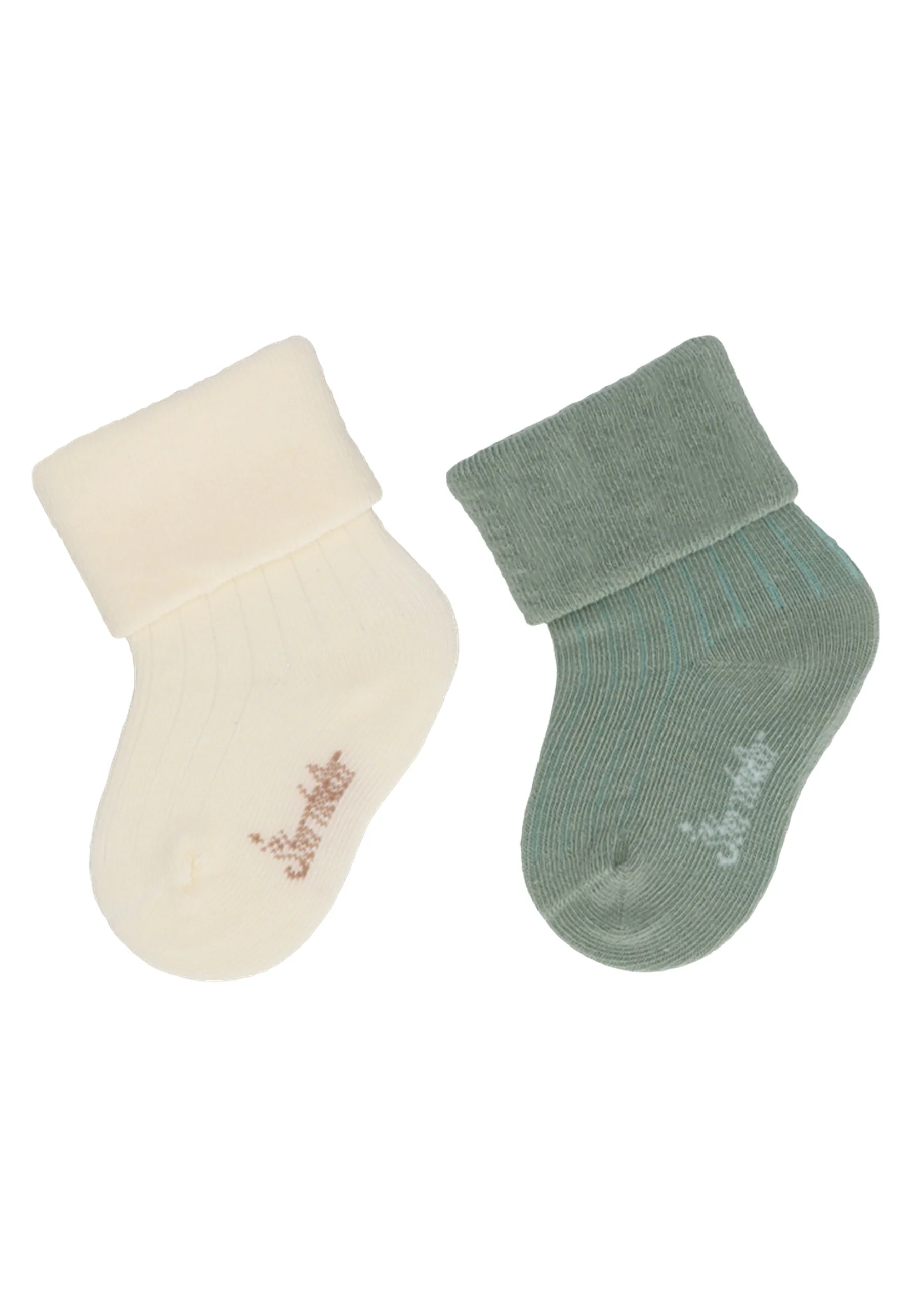 Socken im Doppelpack mit Rippenoptik in versch. Farben