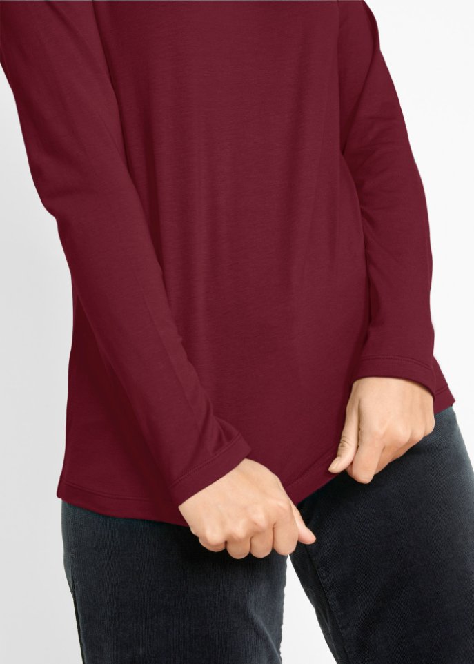 Langarmshirt mit Rundhalsausschnitt (2er Pack)