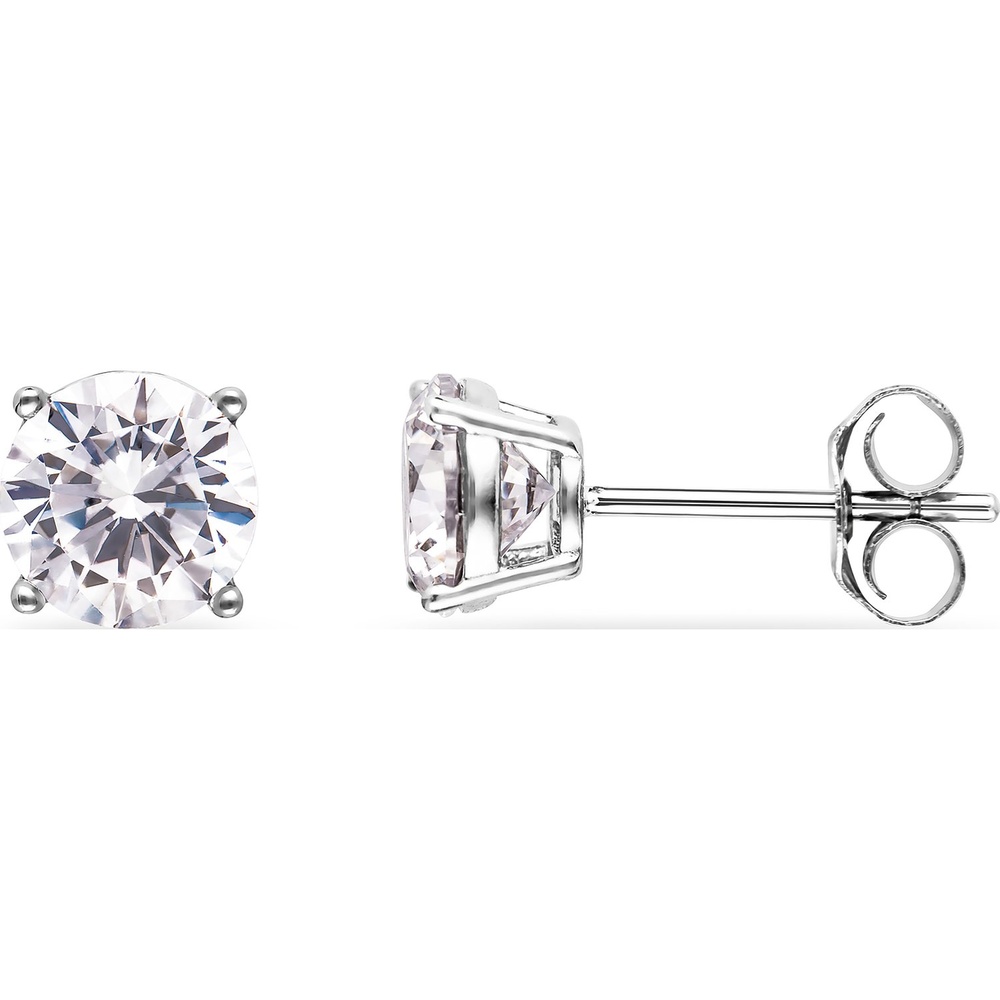 FAVS Boucles d'oreilles à fermoir à poussette 925 Argent Boucles d'oreilles