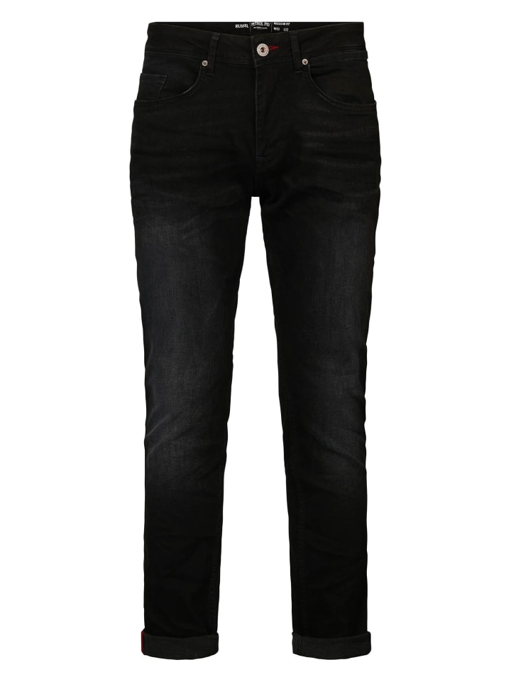 Petrol Industries Regular Tapered Fit Jeans Russel in Schwarz günstig kaufen