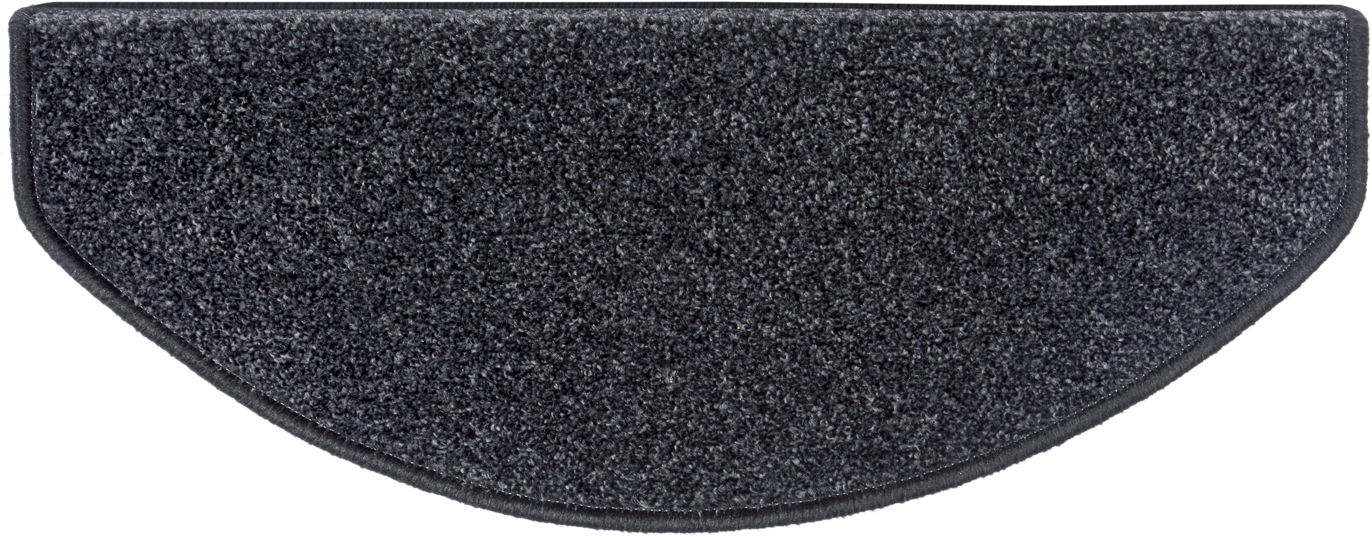 Stufenmatte Liberty, Hanse Home Exclusiv, halbrund, Höhe: 7 mm, Uni, robust, kräftige Farben, Meliert, Treppe, Gekettelt, 15 er Set