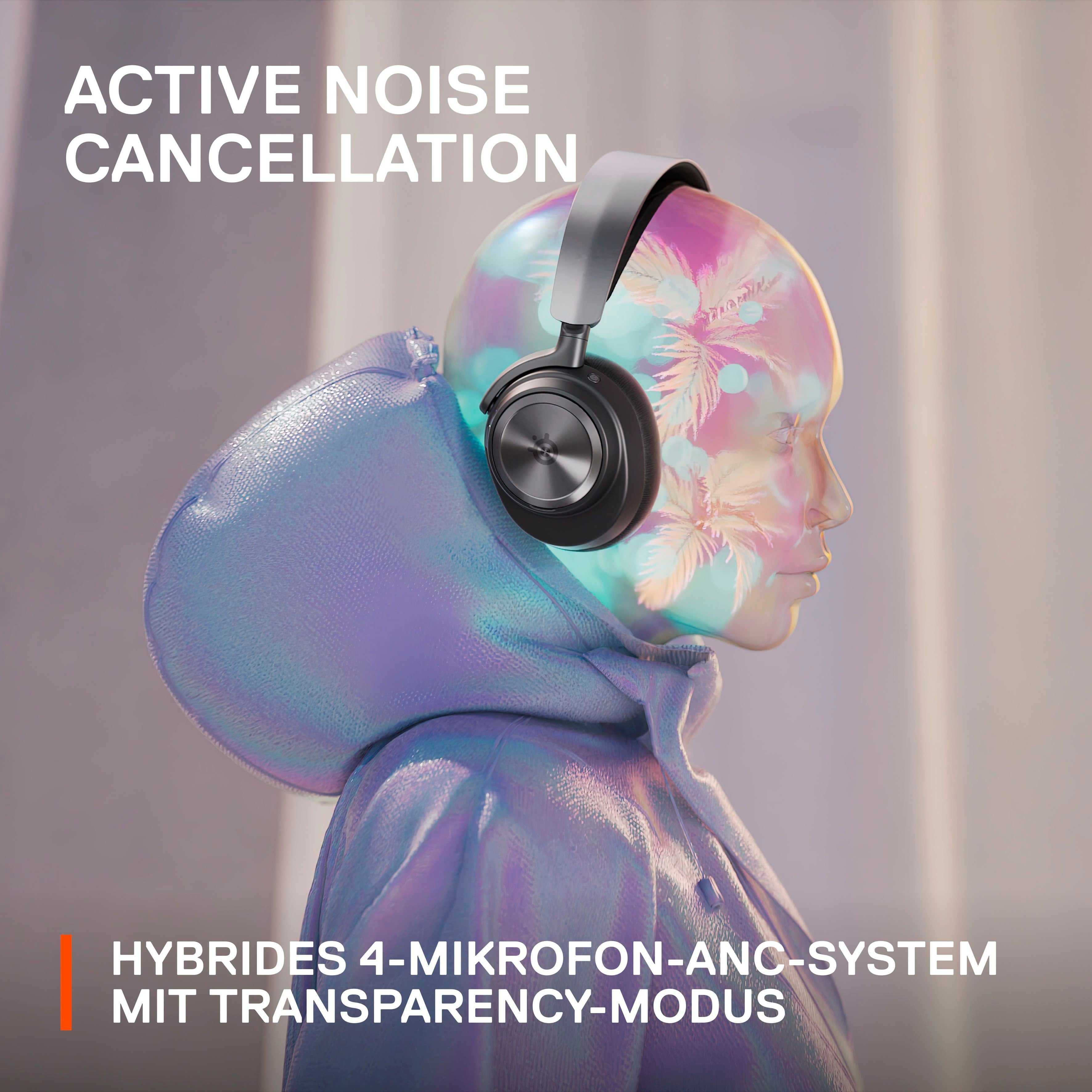 SteelSeries Arctis Nova Pro Wireless X Gaming-Headset (Mikrofon abnehmbar, Noise-Cancelling, Bluetooth, Wireless)