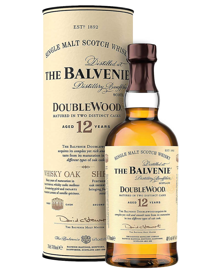 Single Malt Scotch Whisky 12 Year Old Doublewood The Balvenie 0,7 ℓ, En Étui
