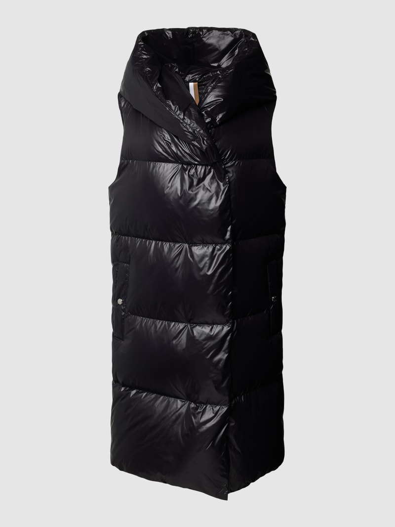 Daunenmantel im ärmellosen Design Modell 'Paholina' in schwarz
