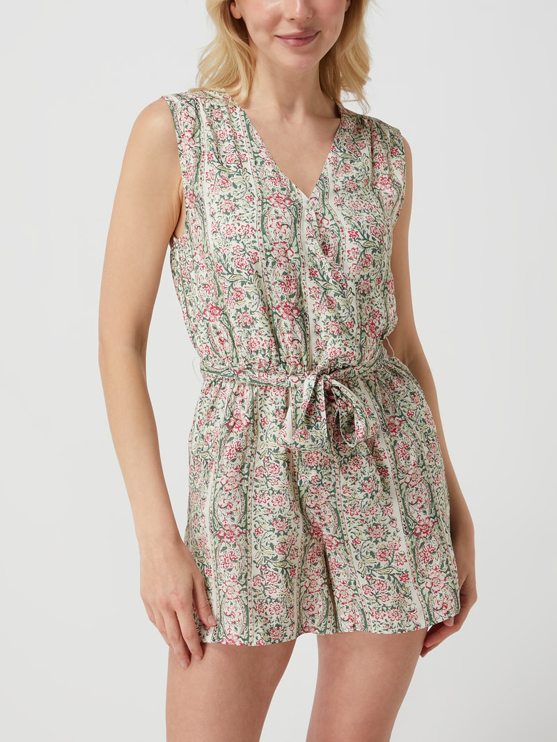 Playsuit in Wickel-Optik Modell 'Moselle' in beige