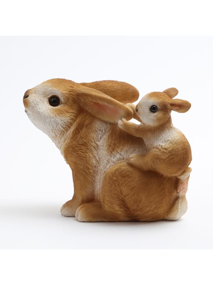 MARELIDA Spielende Hasen Osterhase sitzend Dekofigur H: 18,5cm in braun günstig kaufen onesize