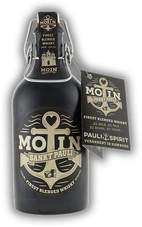 Moin Sankt Pauli Finest Blended Whisky 0,5 Liter Moin Sankt Pauli Finest Blended Whisky 0,5 Liter  0,5	 Liter - Vol 40%