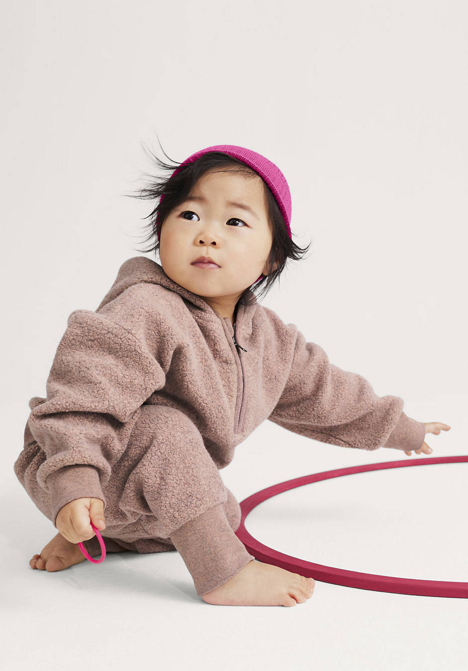 Fleece-Sweater BetterRecycling aus reiner Bio-Baumwolle