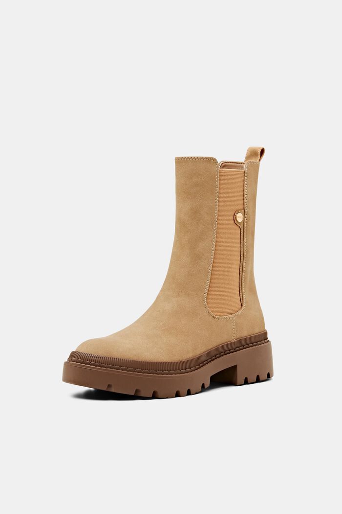 Grobe Boots in Lederoptik
