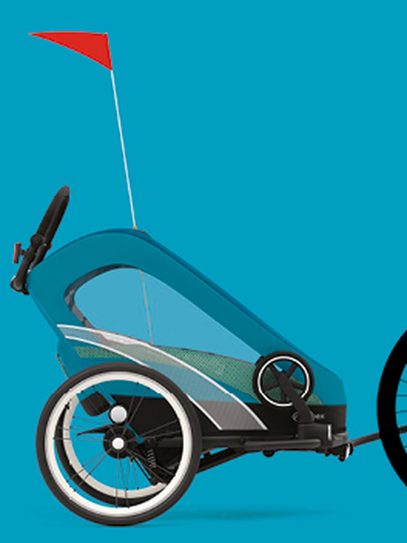 Poussette Zeno bike One Box CYBEX noir